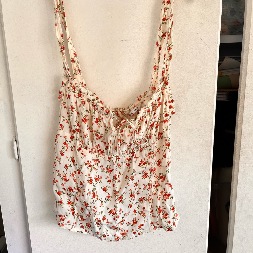 REFORMATION TANK FLORAL TOP